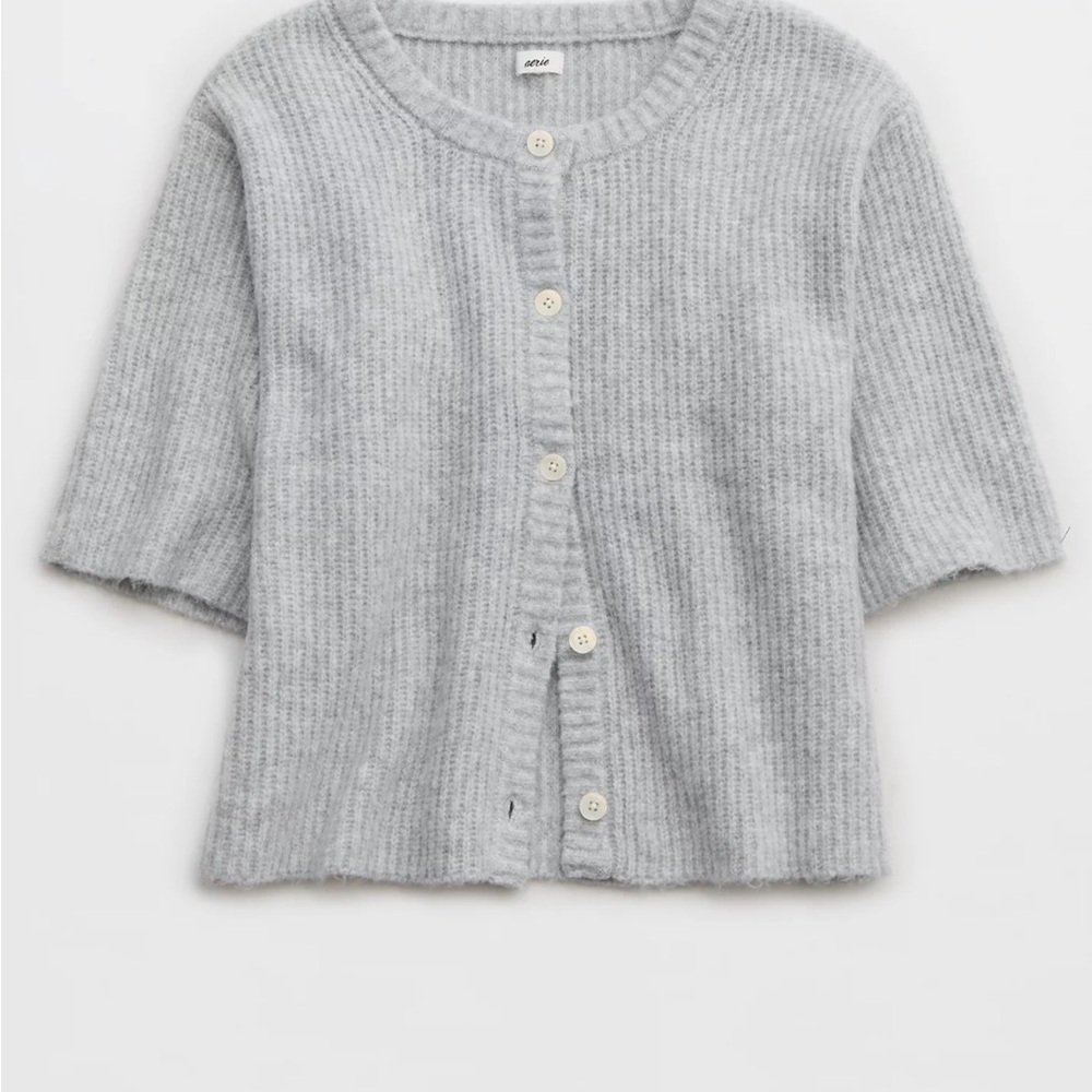 Aerie Unreal Short Sleeve Cardigan